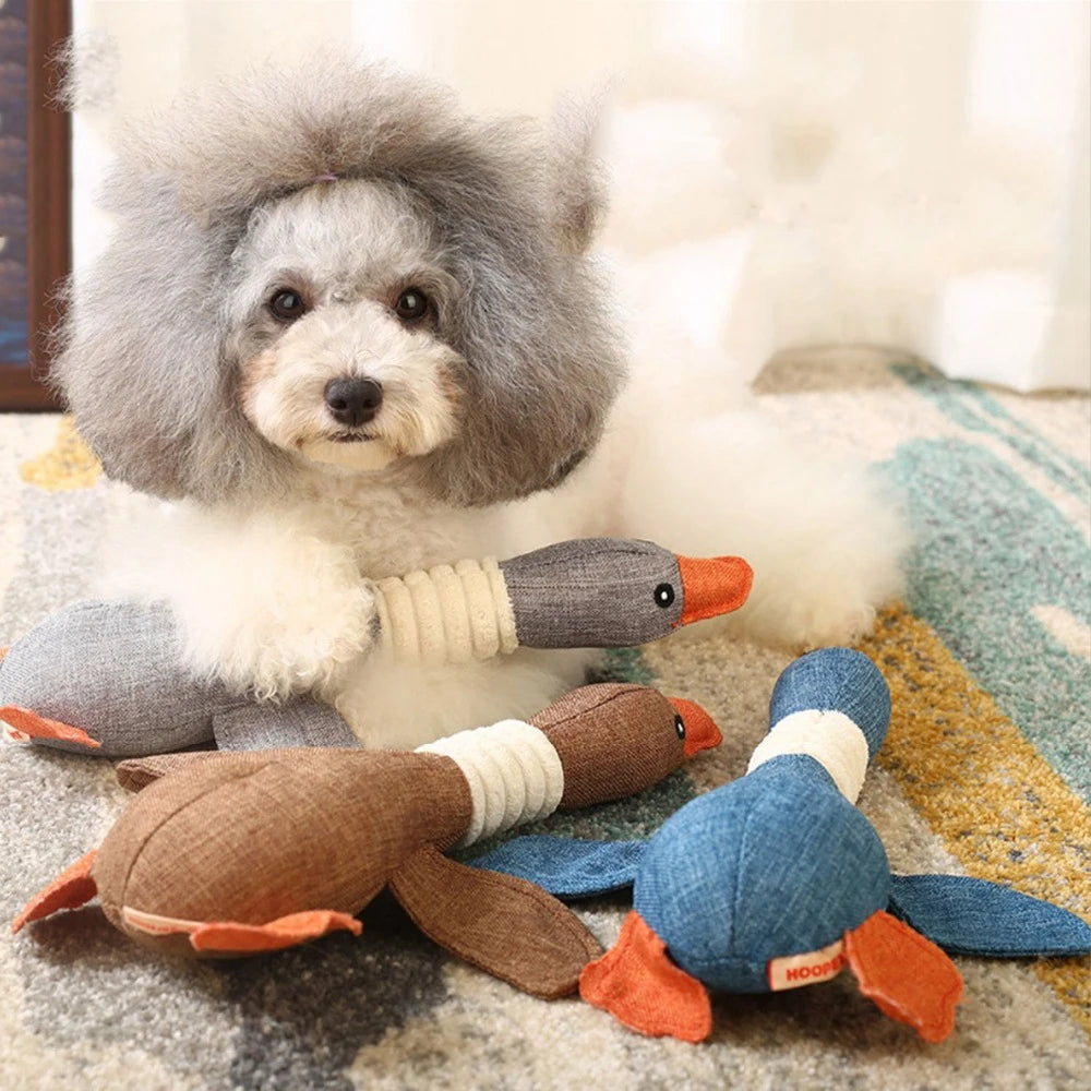 2021New Dog Toys Wild Goose Sounds Toy Cleaning Teeth Puppy Dogs Chew Supplies Training Household Pet  Dog Toys Accessories