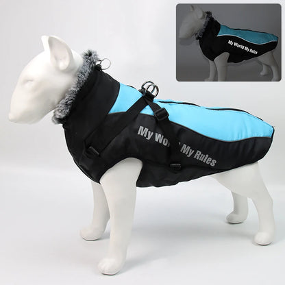 Clothes For Large Dogs Winter Warm Big Dog Clothes Waterproof Reflective Dog Jacket Bulldog Golden Retriever Labrador Clothing