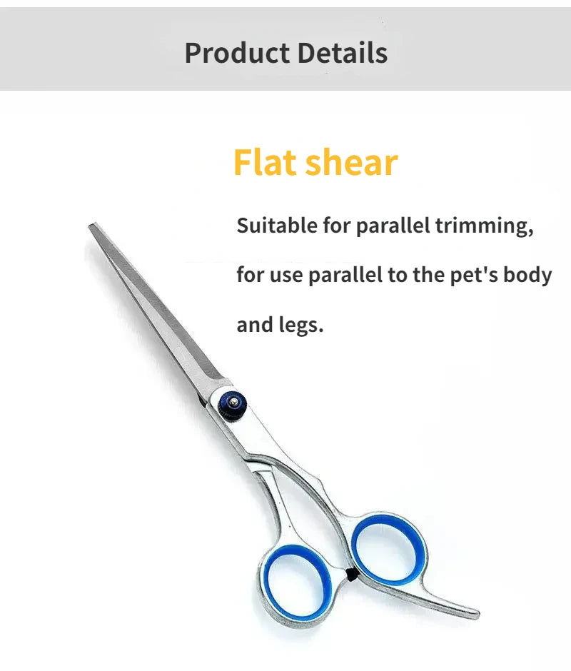 2pcs Dog Hair Clipping Tools  Professional Hairdressing Products for Human & Dog Hair Scissors Grooming Shears Dog Hair Scissors