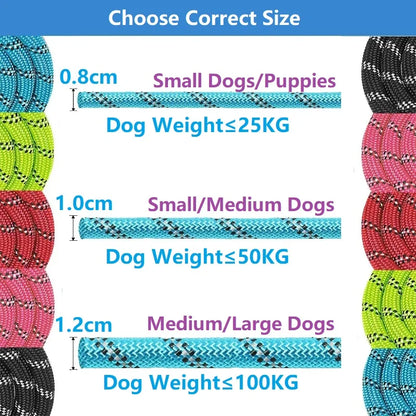 120/150/200/300CM Strong Leashes for Dogs Soft Handle Dog Leash Reinforced Leash for Small Medium Large Dogs Big Dog Supplies