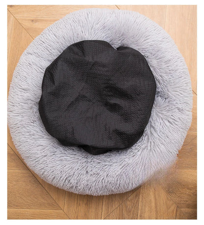 Winter New Pet Bed Comfortable Donut Cuddler Round Dog Kennel Ultra Soft Washable Dog and Cat Cushion Bed Warm Sofa Hot Sell