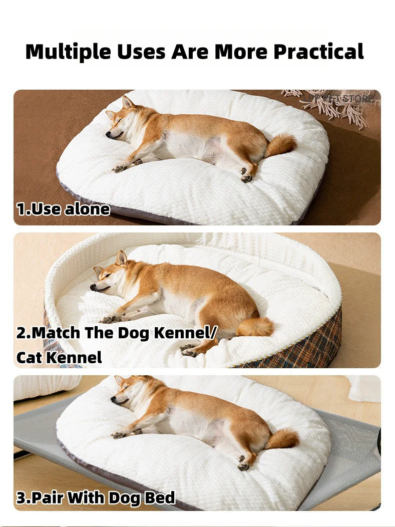 Large Dog Sofa Bed Warm Pet Nest Kennel For Medium Large Dog Cat bed Thicken Soft Cushion Removable Washable Dog Sleeping Mat