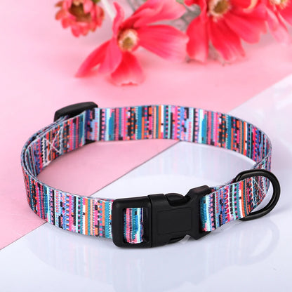 Breakaway Nylon Dog Collars Adjustable Printed Pet Dog Accessories Collar Puppy Cat Collar For Small Medium Dogs Cats Chihuahua