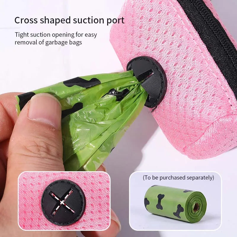 Dog Poop Bag Dispenser Hangingable Dog Poop Bag Holder Poo Bags Dispenser for Dogs Walking Garbage Bags Dispensers Pet Supplies