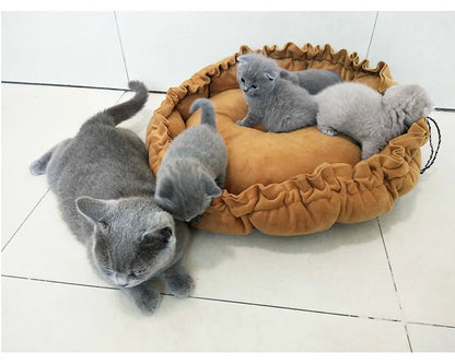 Dog Bed Small Medium Dogs Cushion Soft Cotton Winter Basket Warm Sofa House Cat Bed for Dog Accessories Pet Supplies