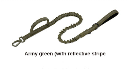 Military Tactical Dog Leash Elastic Dog Leads Durable Nylon Leash For Medium Large Dogs Ourdoor Dog Walking Training Supplie