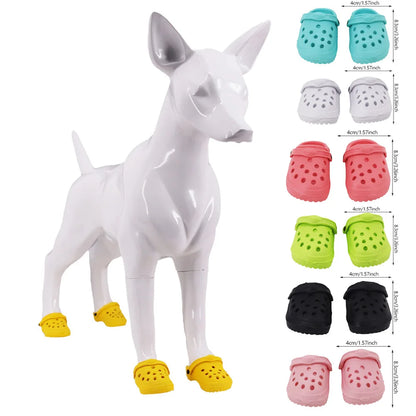 Dog Shoes Thickened Hole Shoes Wear-resistant Breathable New Fashion Pet Shoes Skidproof Slippers Pet Supplies for Dog