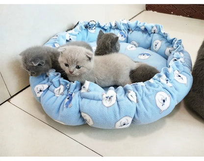 Dog Bed Small Medium Dogs Cushion Soft Cotton Winter Basket Warm Sofa House Cat Bed for Dog Accessories Pet Supplies