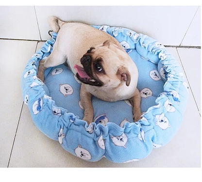 Dog Bed Small Medium Dogs Cushion Soft Cotton Winter Basket Warm Sofa House Cat Bed for Dog Accessories Pet Supplies