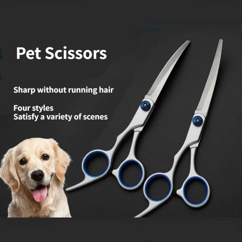 2pcs Dog Hair Clipping Tools  Professional Hairdressing Products for Human & Dog Hair Scissors Grooming Shears Dog Hair Scissors