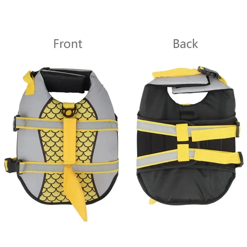 Summer Swim Pet Dog Life Jacket Vest Clothes Life Vest Collar Harness Pet Swimsuit Surfing Clothes