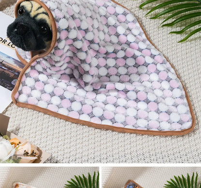 Dog Bed Mat Blanket Soft Cozy Pet Cushion For Small Large Dogs Spring Autumn Warm Travel Mats French Bulldog Chihuahua Supplies