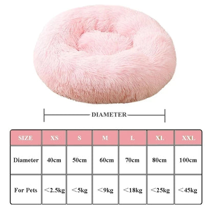 Winter New Pet Bed Comfortable Donut Cuddler Round Dog Kennel Ultra Soft Washable Dog and Cat Cushion Bed Warm Sofa Hot Sell