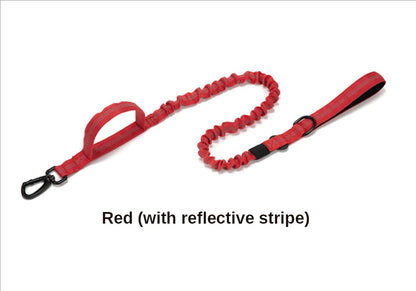 Military Tactical Dog Leash Elastic Dog Leads Durable Nylon Leash For Medium Large Dogs Ourdoor Dog Walking Training Supplie