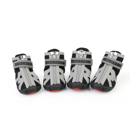 4pcs/set Waterproof Pet Dog Shoes Antiskid Puppy Rain Shoes Chihuahua Walking Boots Breathable Cat Socks Pet Paw Accessories